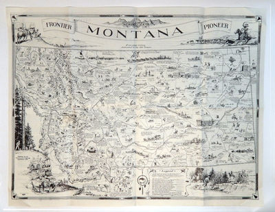 Image for Frontier Montana Pioneer map A One Page History Dedicated to the Old Timers