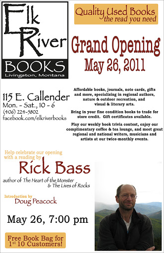 Image for Rick Bass, Grand Opening Poster, 28 May 2011