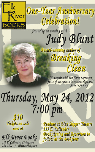 Image for Judy Blunt (Elk River Books 1st Anniversary) Poster, 24 May 2012