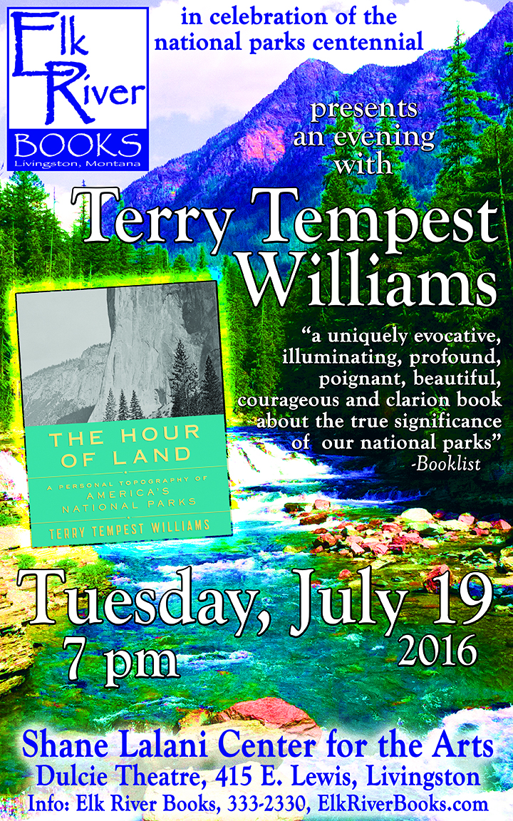 Image for Terry Tempest Williams Poster, 19 July 2016