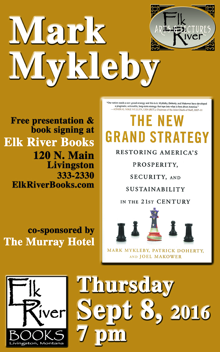 Image for Mark Mykleby "The New Grand Strategy" Poster, 08 September 2016