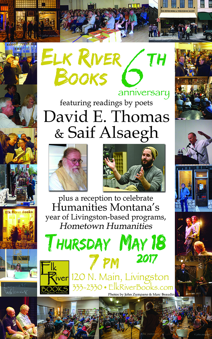 Image for Elk River Books 6th Anniversary Poster, 12 May 2017