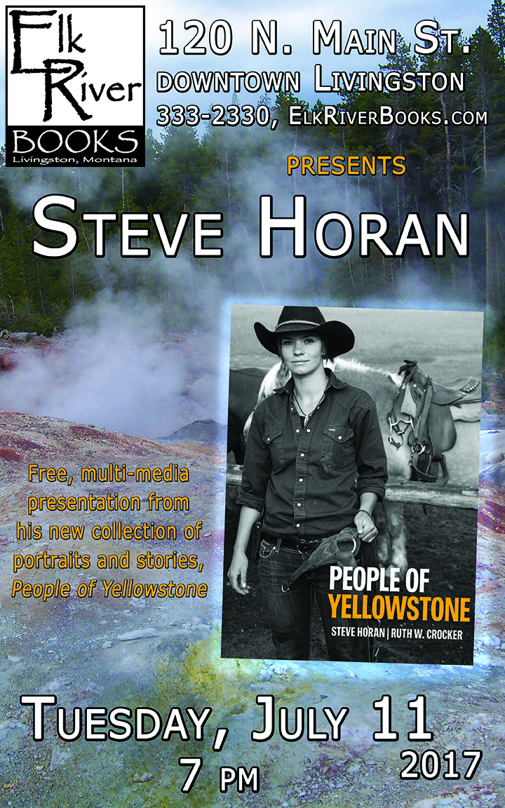 Image for Steve Horan reading event for People of Yellowstone Poster, 11 July 2017