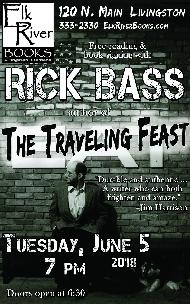 Image for Rick Bass reading event for The Traveling Feast poster, 5 June 2018